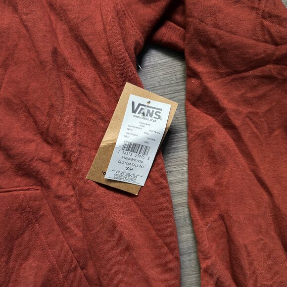 *NEW Vans Men's Custom Tall Hoodie - Burnt Henna - Picture 6 of 9